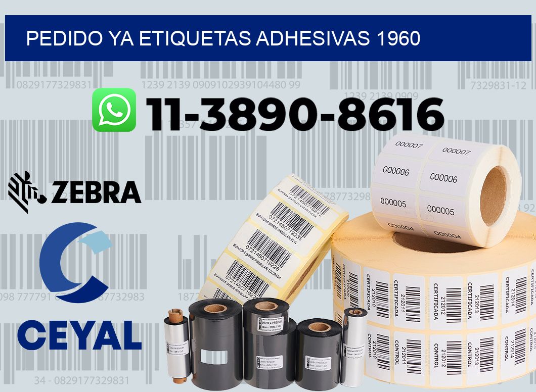pedido ya etiquetas adhesivas 1960
