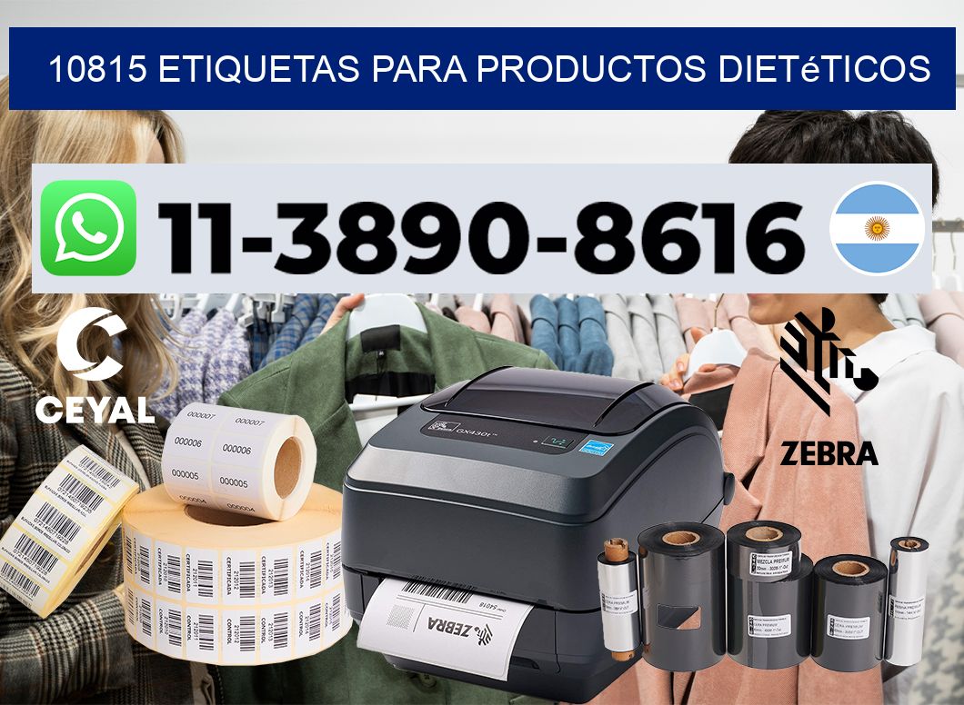 10815 Etiquetas para productos dietéticos