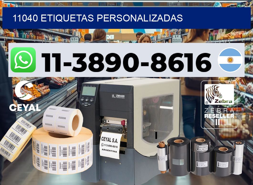 11040 etiquetas personalizadas