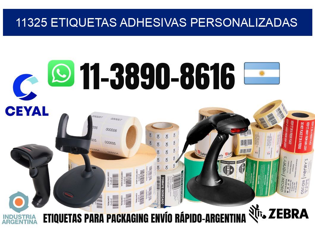 11325 Etiquetas adhesivas personalizadas