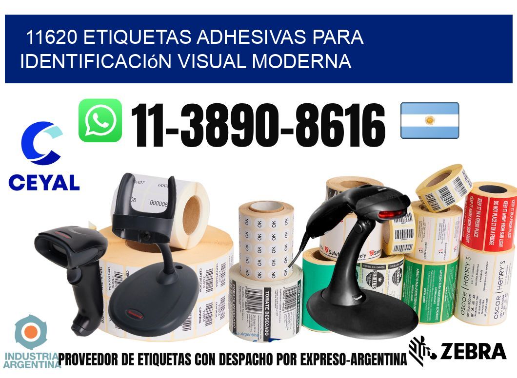 11620 Etiquetas adhesivas para identificación visual moderna