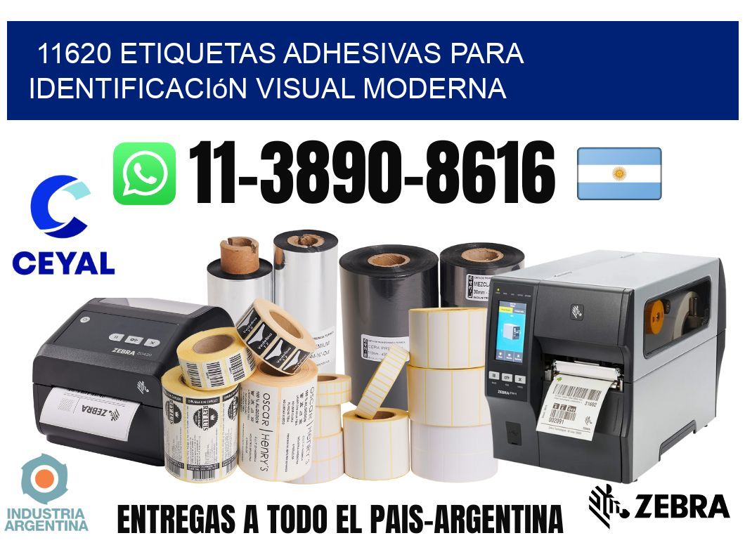 11620 Etiquetas adhesivas para identificación visual moderna