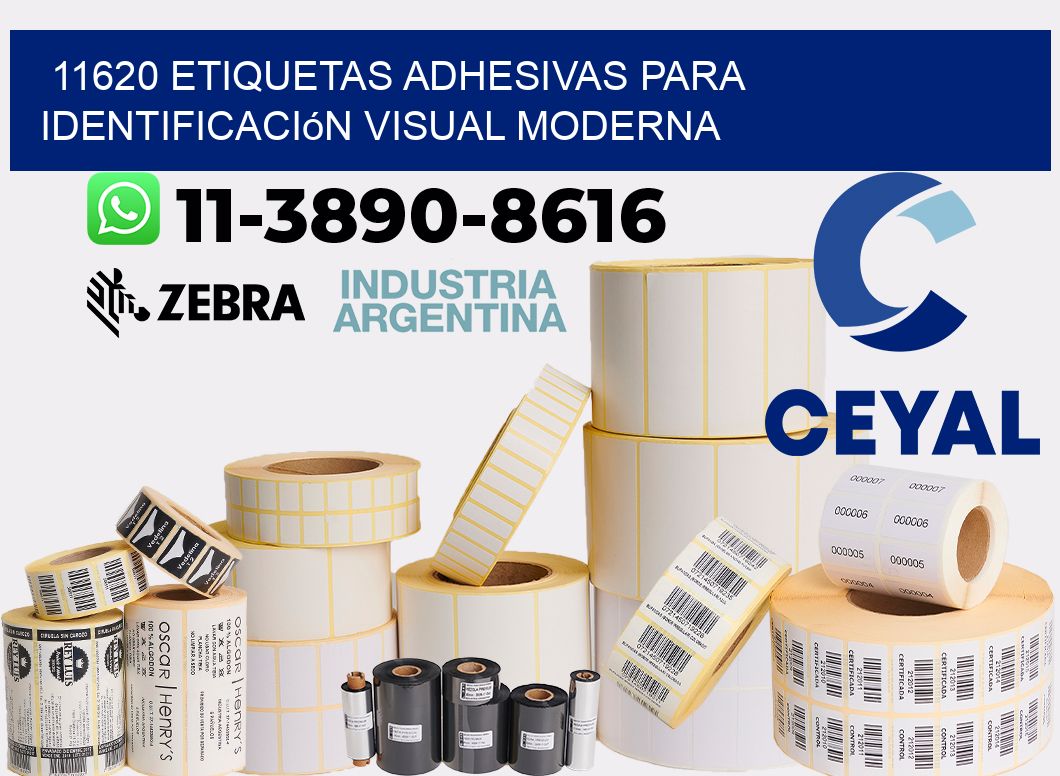 11620 Etiquetas adhesivas para identificación visual moderna