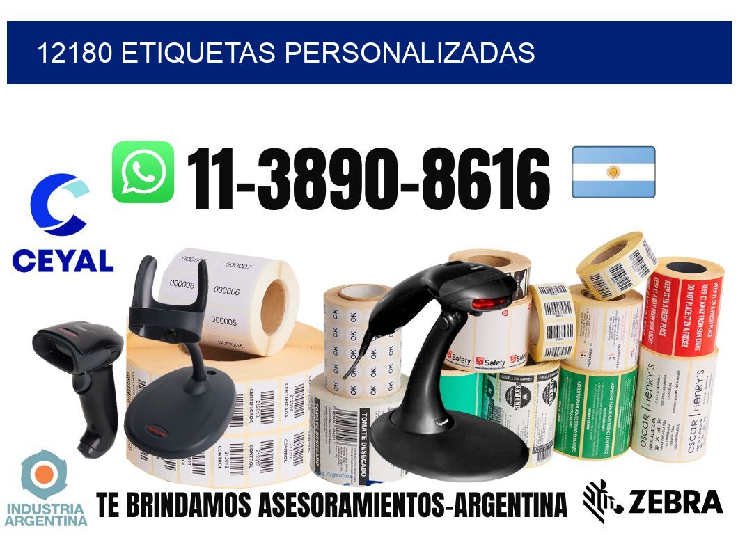 12180 etiquetas personalizadas