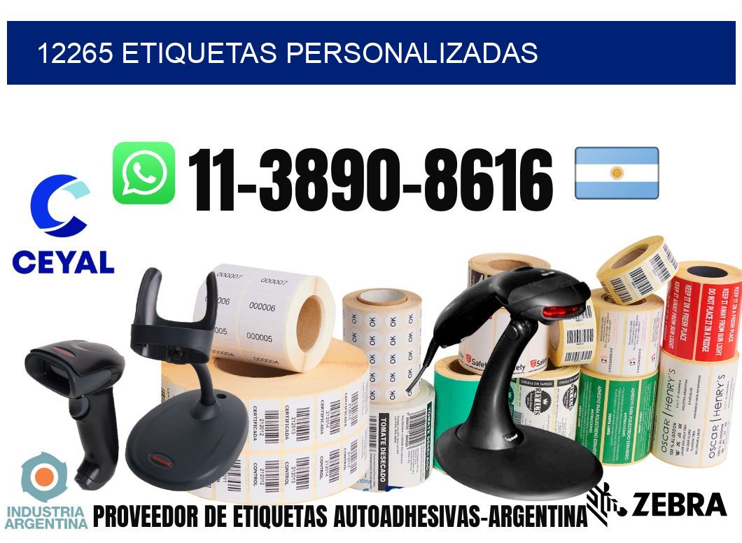 12265 etiquetas personalizadas