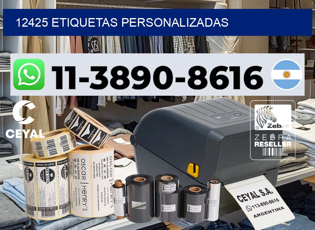 12425 etiquetas personalizadas