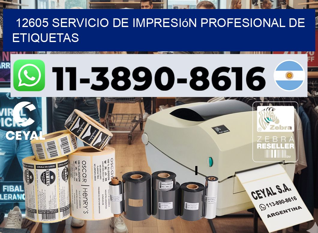 12605 Servicio de impresión profesional de etiquetas