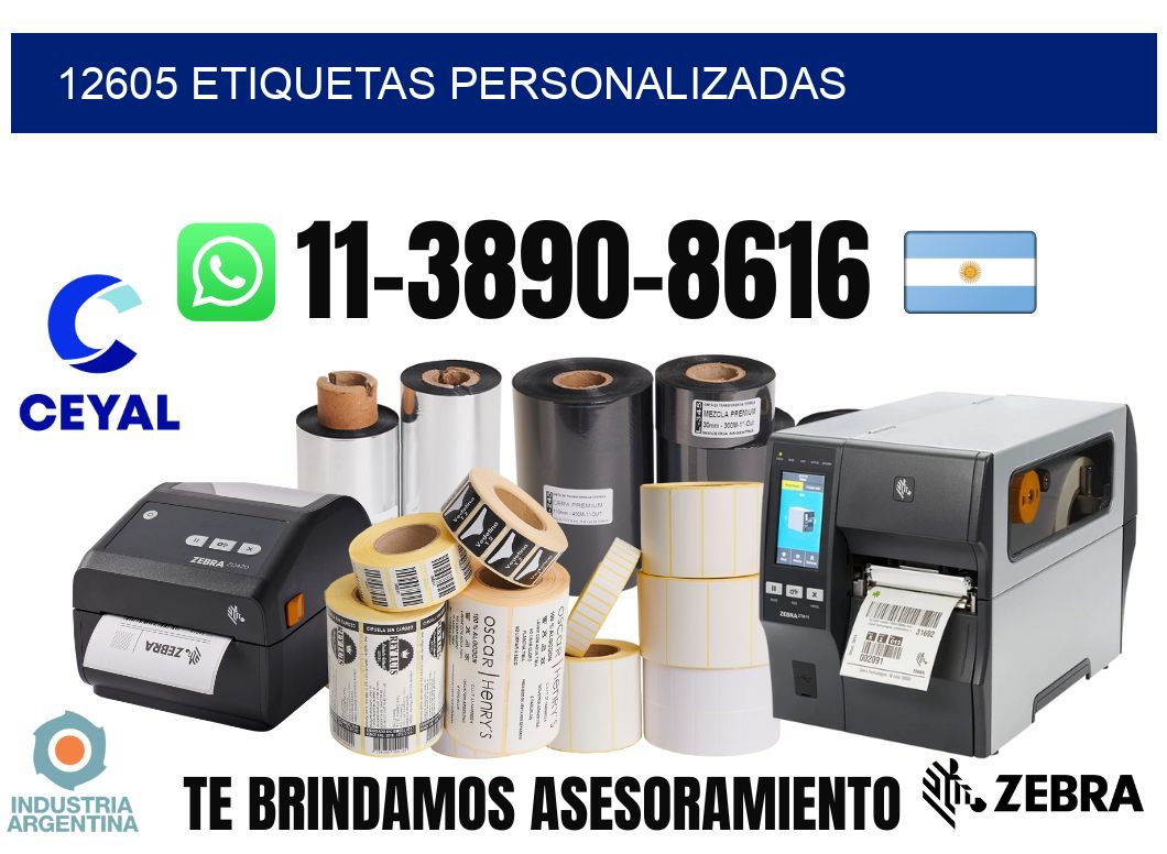 12605 etiquetas personalizadas