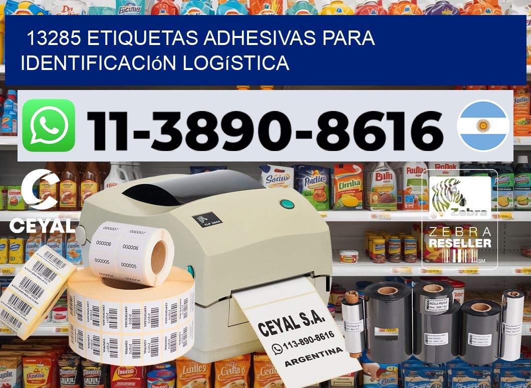 13285 Etiquetas adhesivas para identificación logística