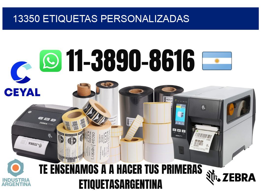 13350 etiquetas personalizadas