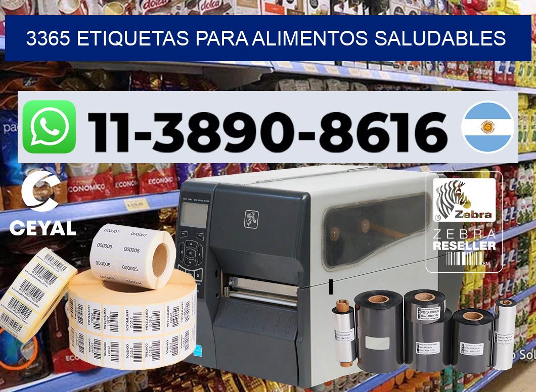3365 Etiquetas para alimentos saludables