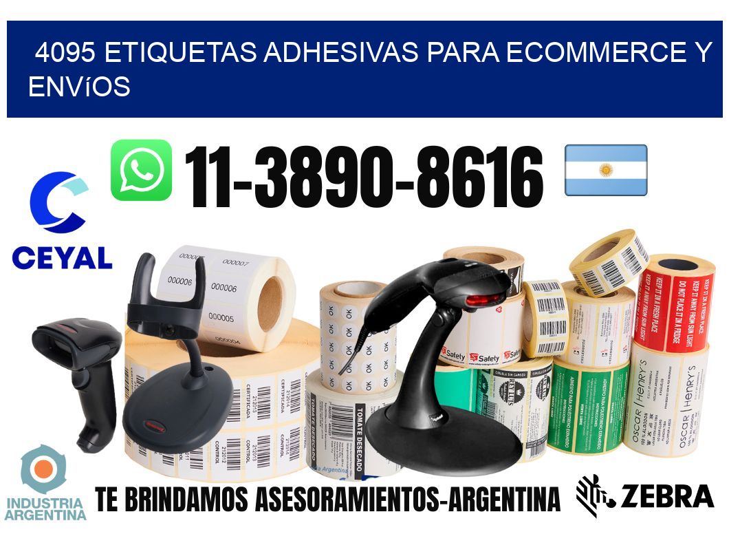 4095 Etiquetas adhesivas para ecommerce y envíos