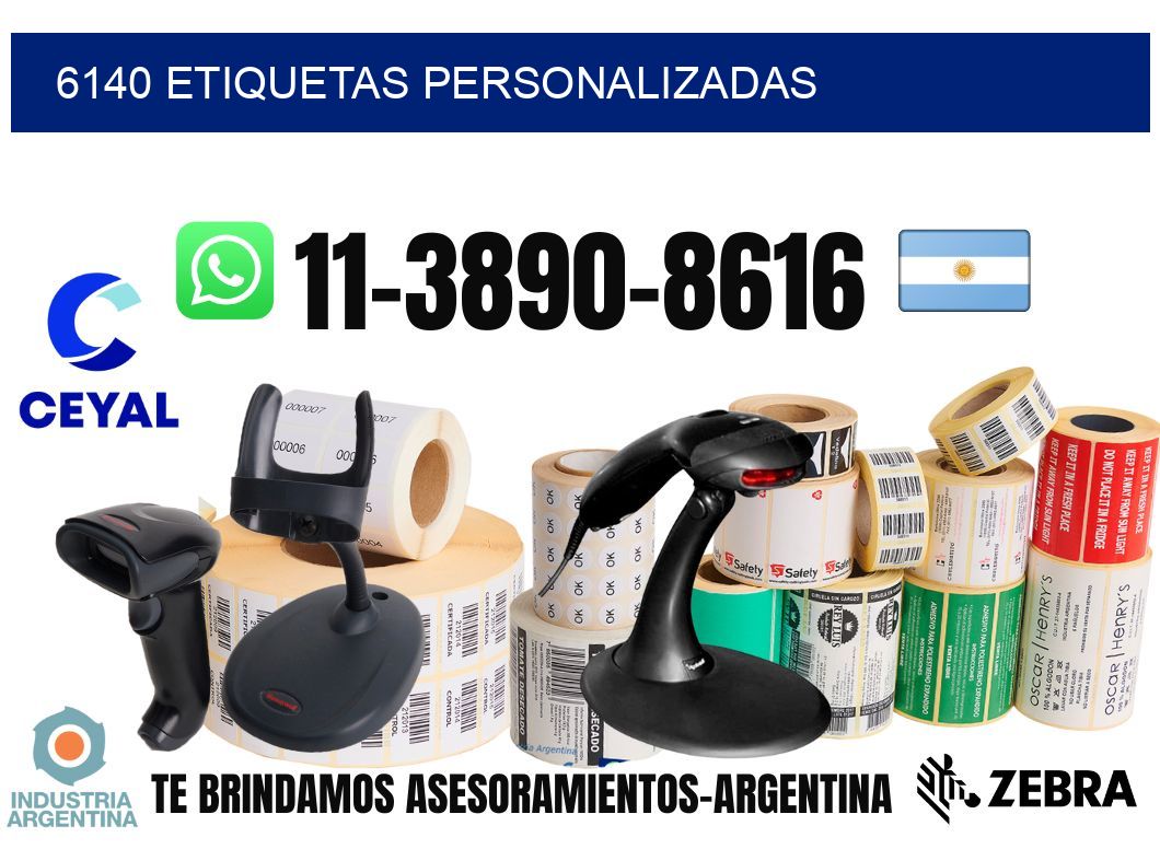 6140 etiquetas personalizadas