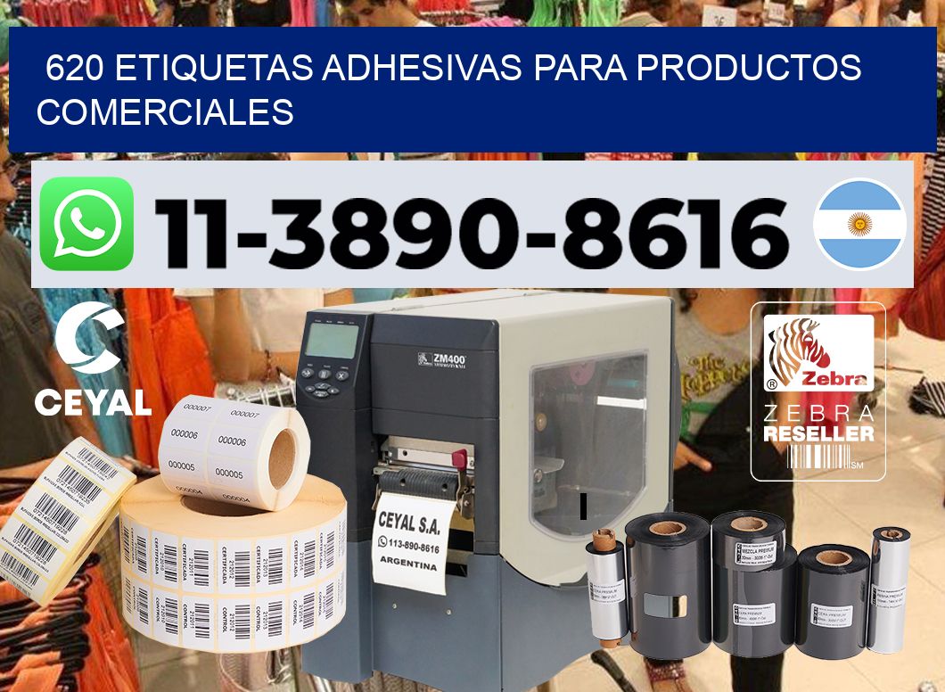 620 Etiquetas adhesivas para productos comerciales
