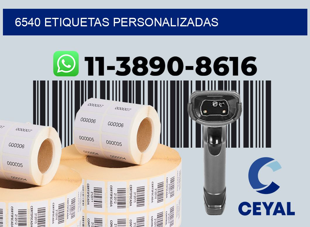 6540 etiquetas personalizadas