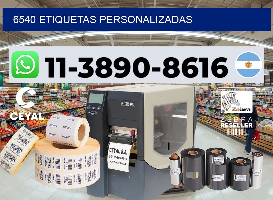 6540 etiquetas personalizadas