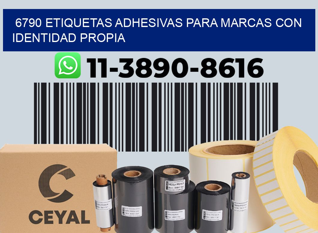 6790 Etiquetas adhesivas para marcas con identidad propia