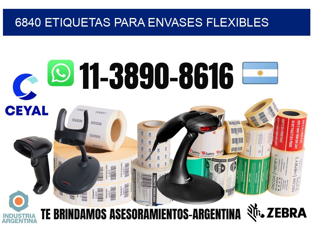 6840 Etiquetas para envases flexibles