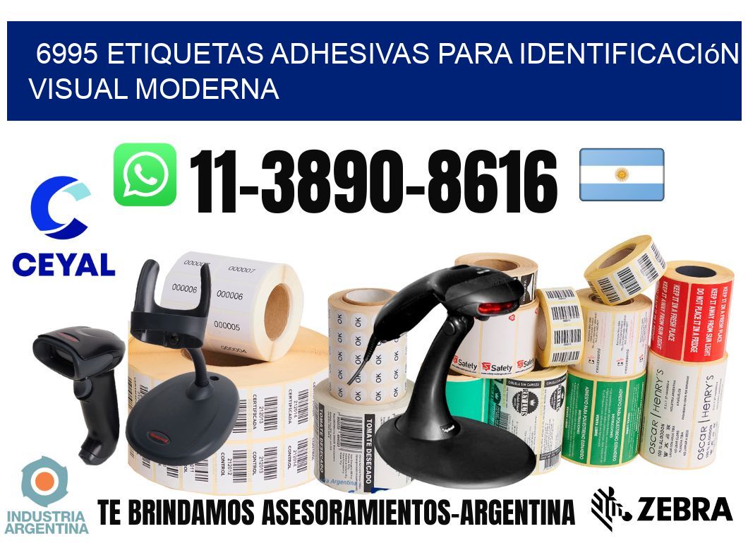6995 Etiquetas adhesivas para identificación visual moderna