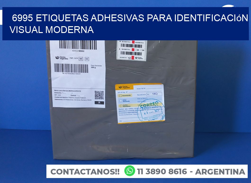 6995 Etiquetas adhesivas para identificación visual moderna