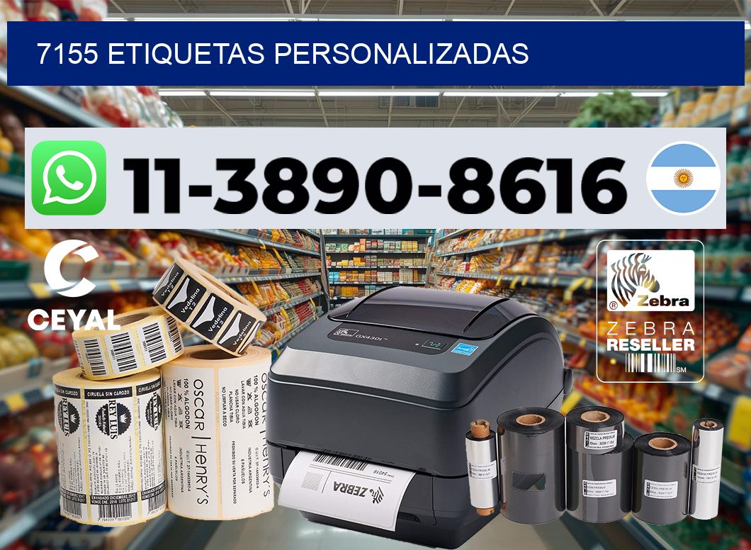 7155 etiquetas personalizadas