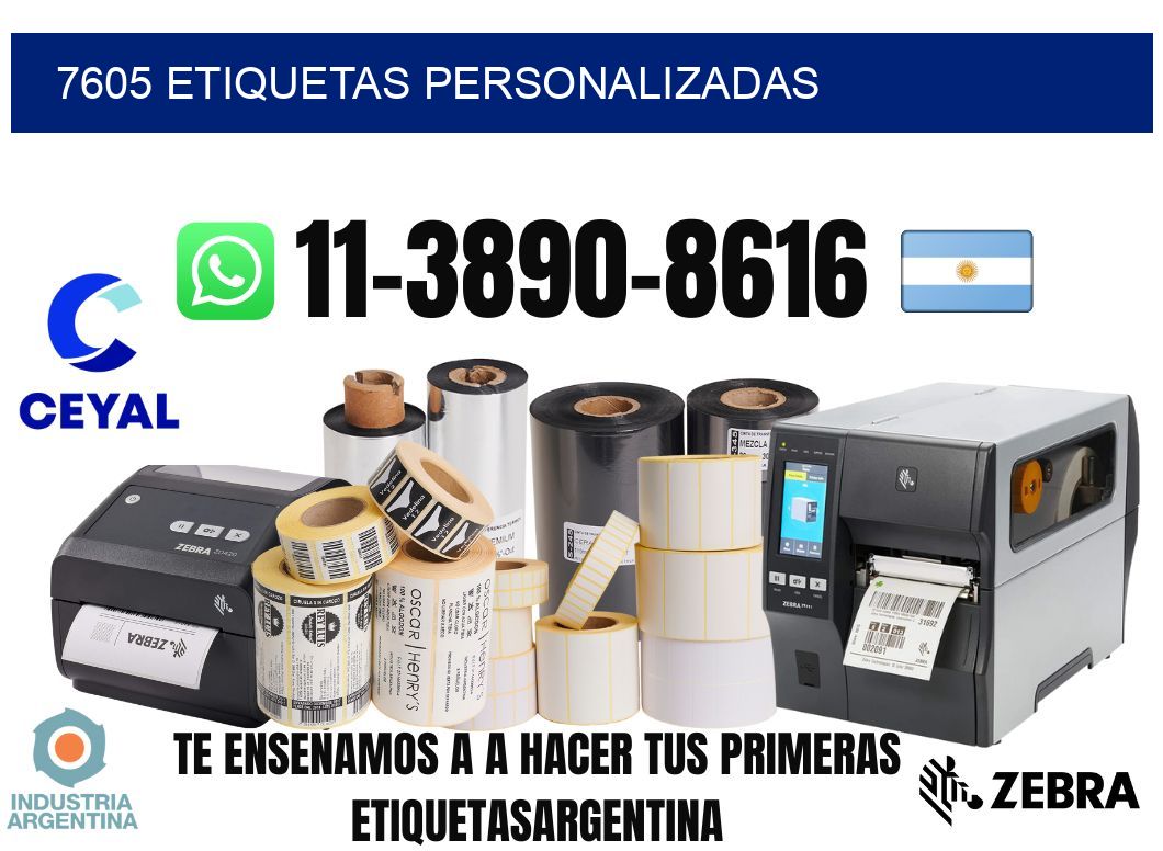 7605 etiquetas personalizadas