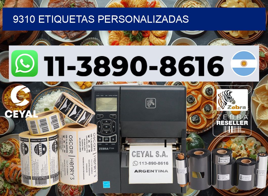 9310 etiquetas personalizadas