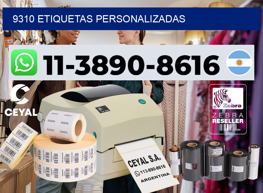 9310 etiquetas personalizadas