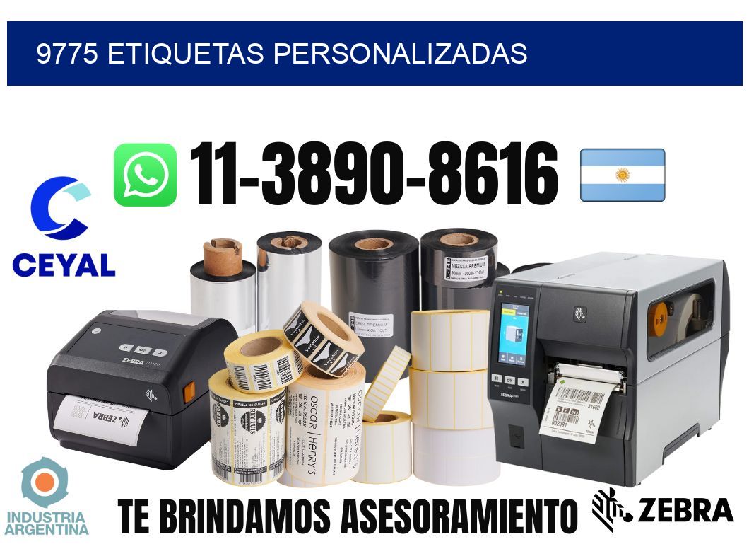9775 etiquetas personalizadas