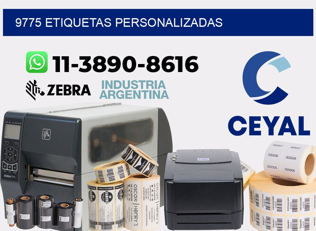 9775 etiquetas personalizadas
