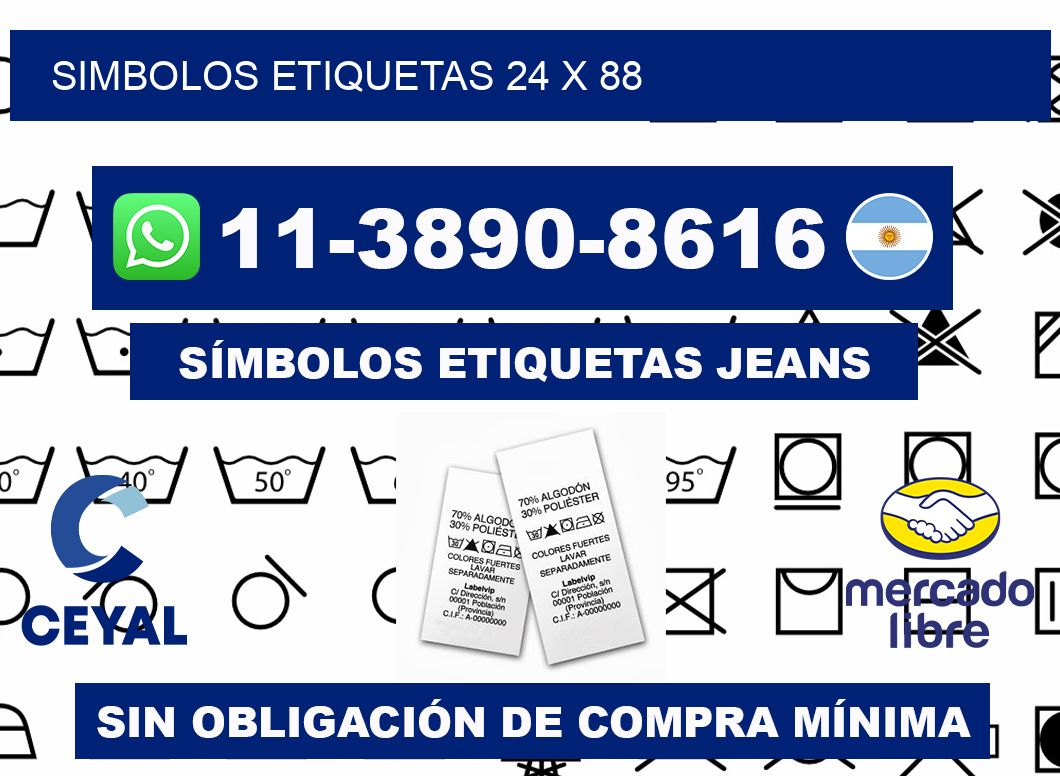 SIMBOLOS ETIQUETAS 24 x 88