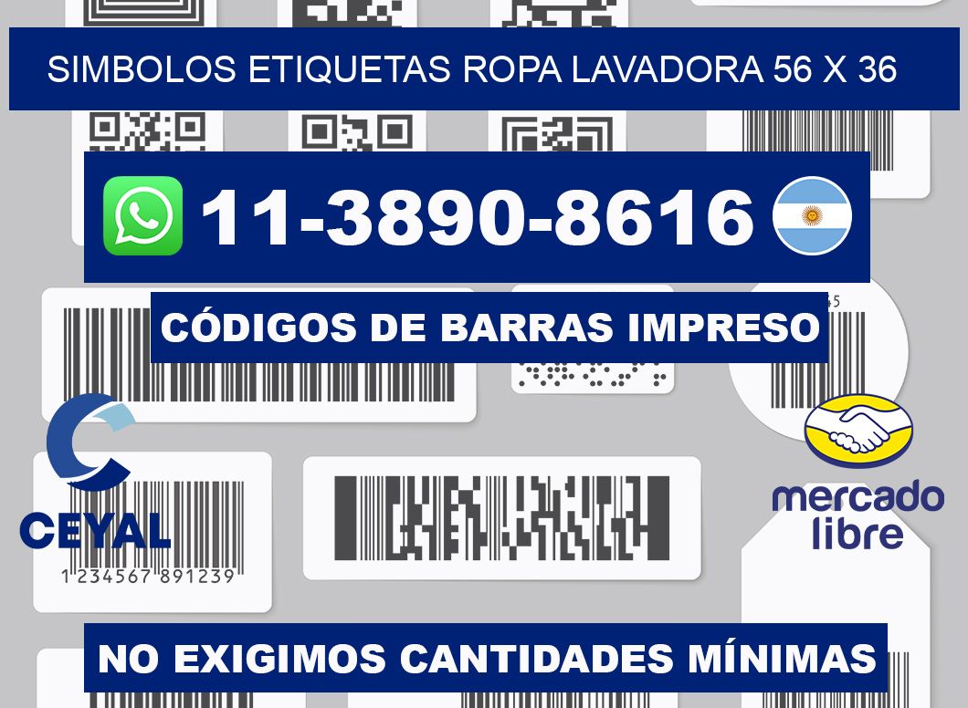 SIMBOLOS ETIQUETAS ROPA LAVADORA 56 x 36
