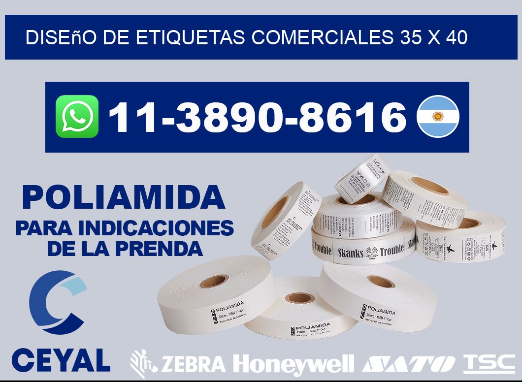diseño de etiquetas comerciales 35 x 40