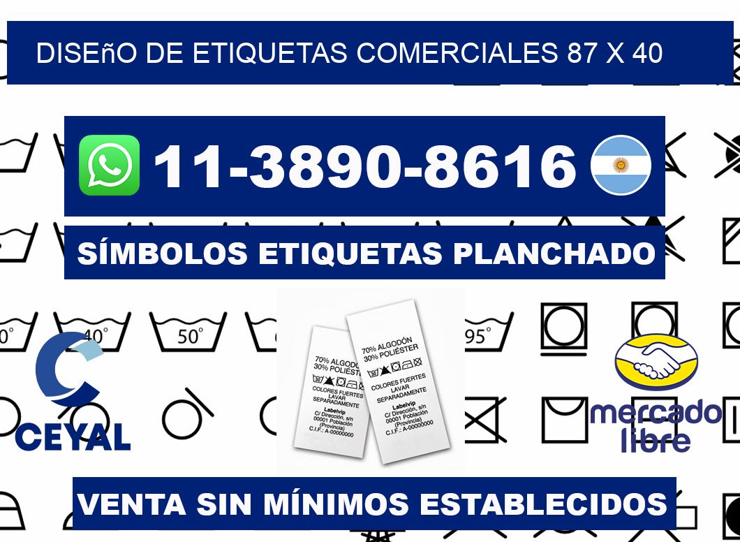 diseño de etiquetas comerciales 87 x 40