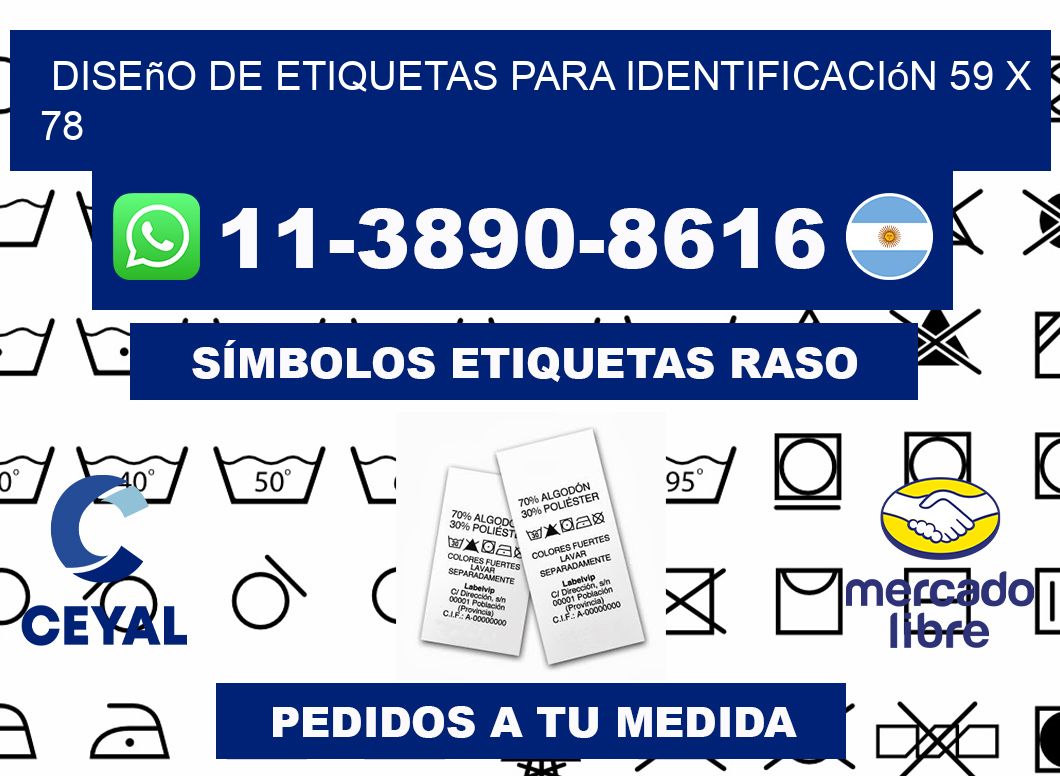 diseño de etiquetas para identificación 59 x 78