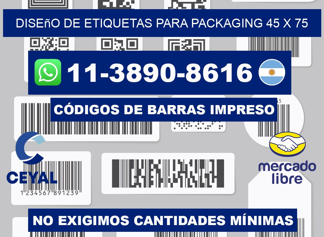 diseño de etiquetas para packaging 45 x 75