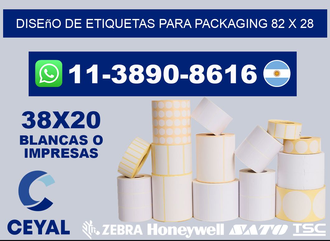 diseño de etiquetas para packaging 82 x 28