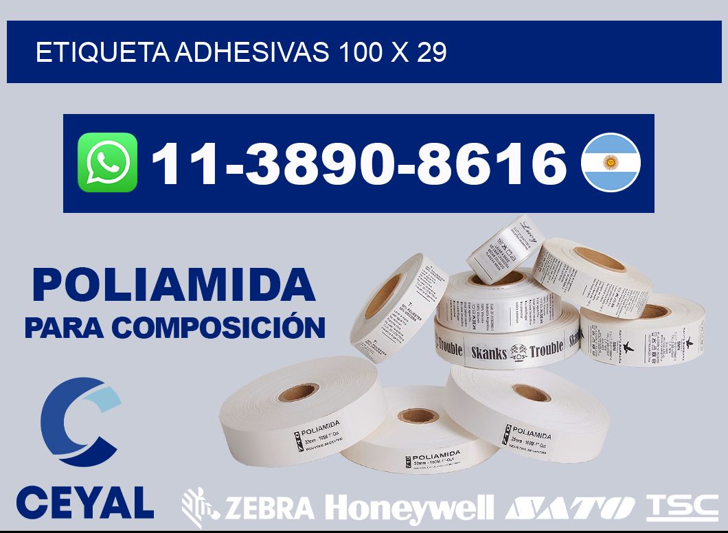 etiqueta adhesivas 100 x 29