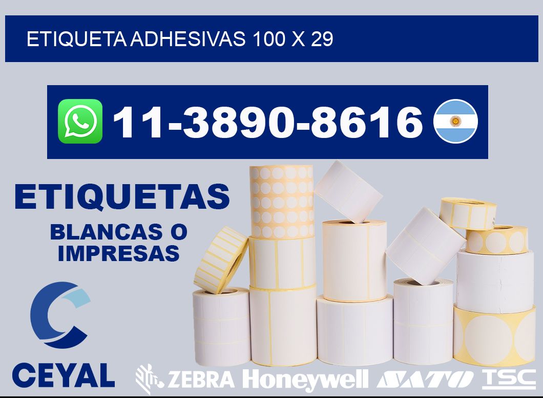 etiqueta adhesivas 100 x 29