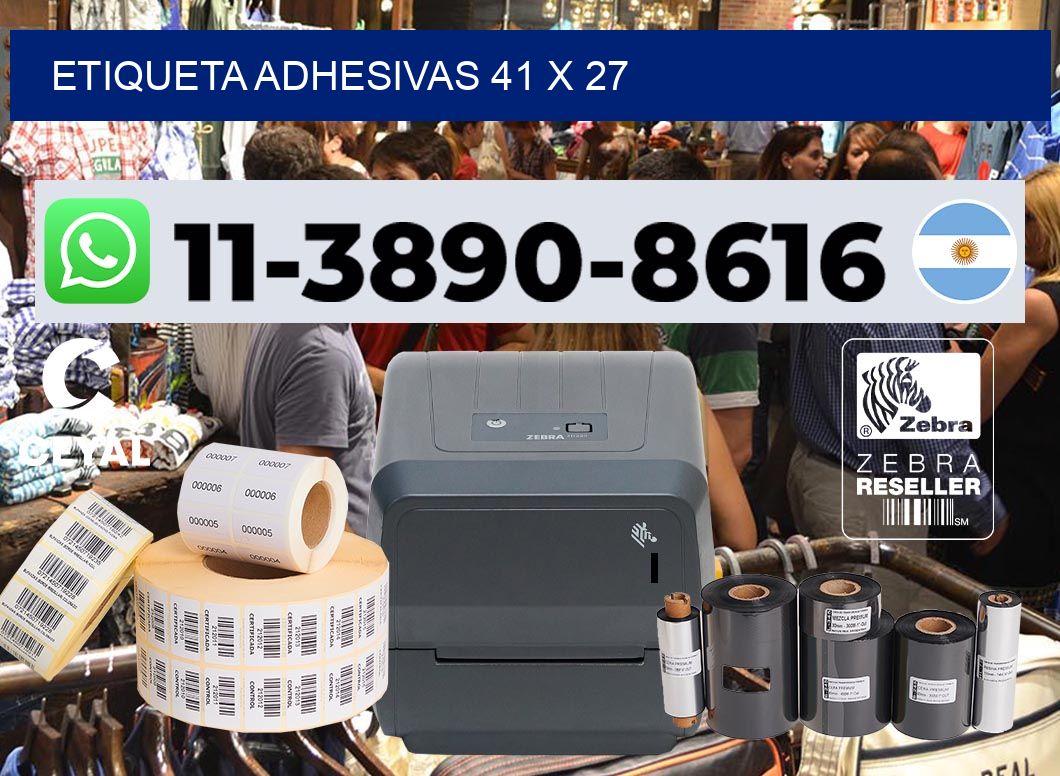 etiqueta adhesivas 41 x 27