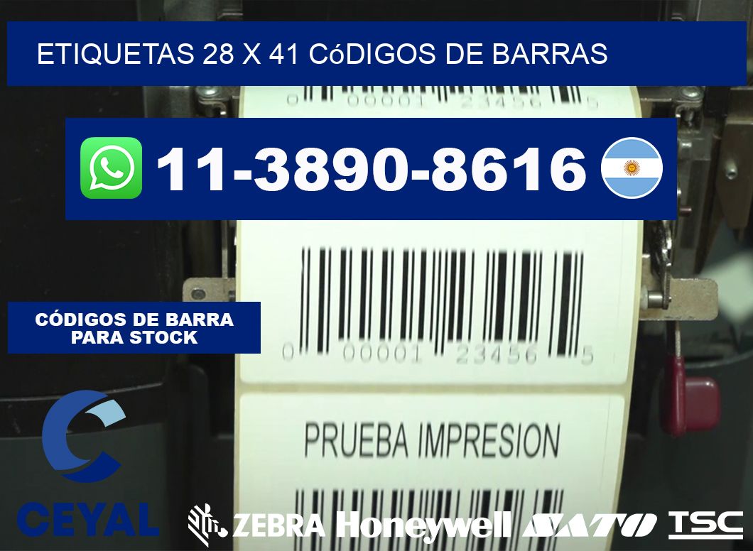 etiquetas 28 x 41 códigos de barras