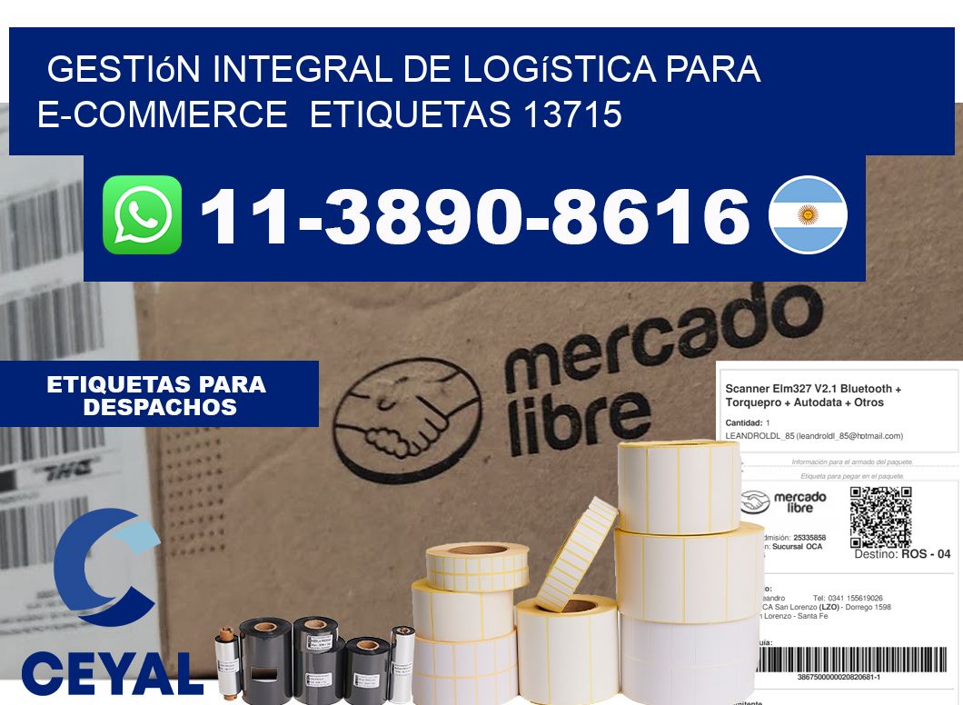 Gestión integral de logística para e-commerce  etiquetas 13715