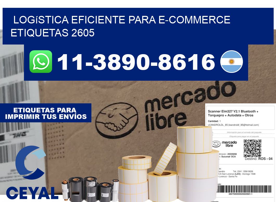 Logística eficiente para e-commerce  etiquetas 2605