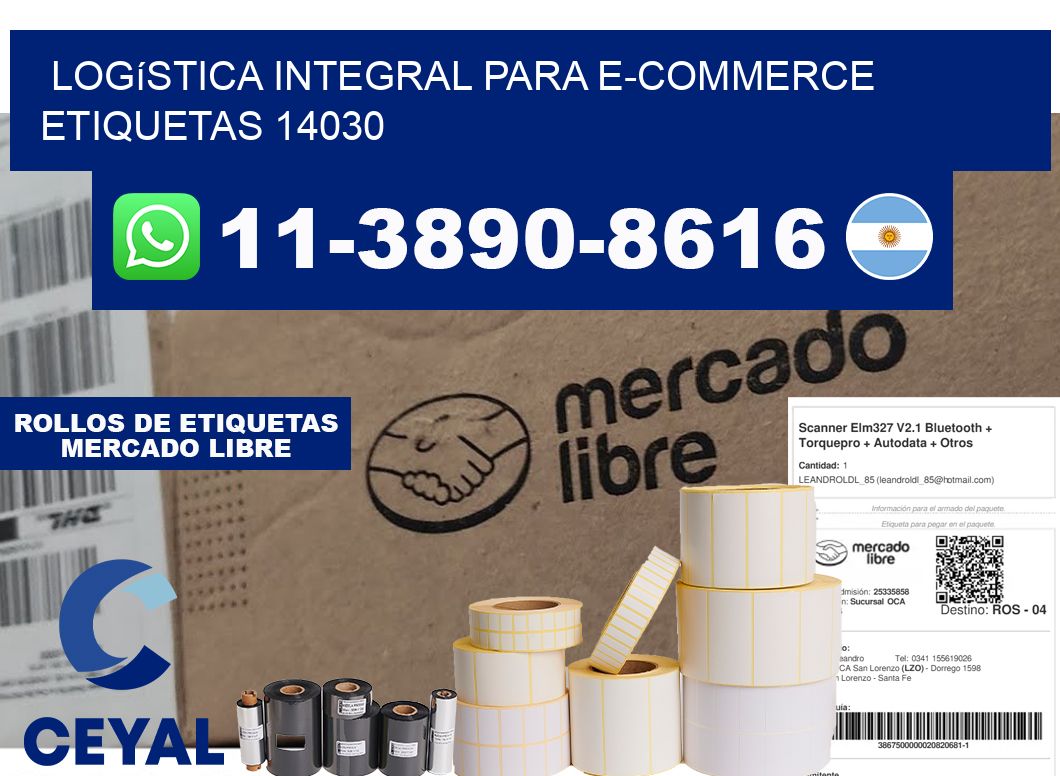 Logística integral para e-commerce  etiquetas 14030
