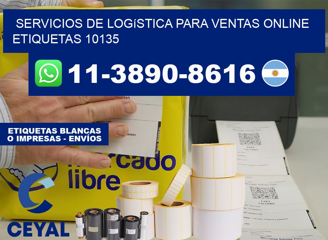 Servicios de logística para ventas online  etiquetas 10135