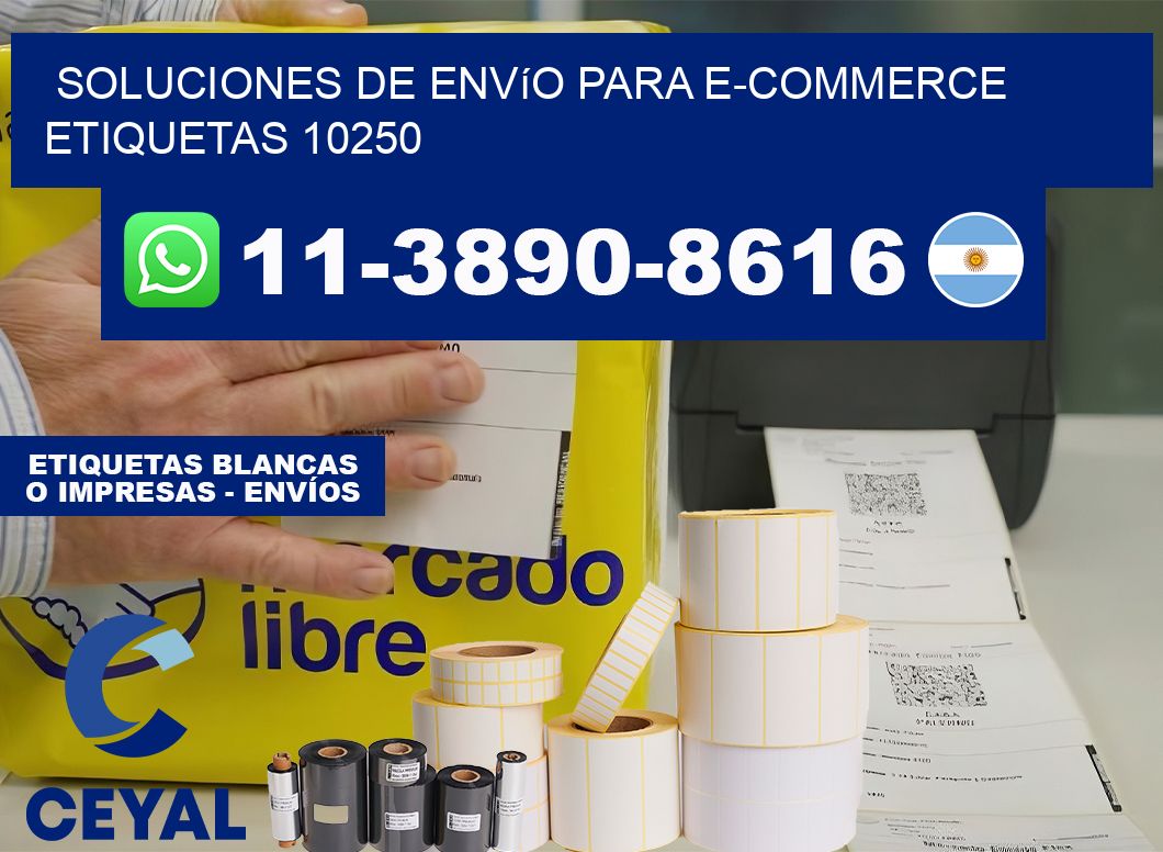 Soluciones de envío para e-commerce  etiquetas 10250