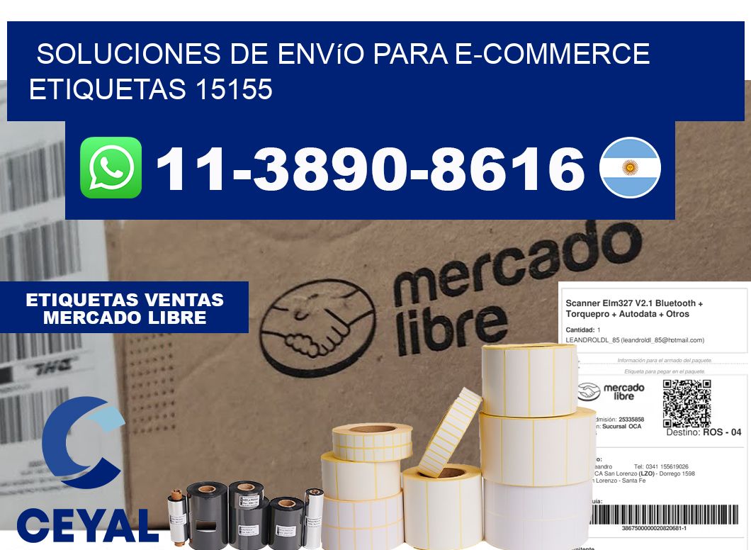 Soluciones de envío para e-commerce  etiquetas 15155