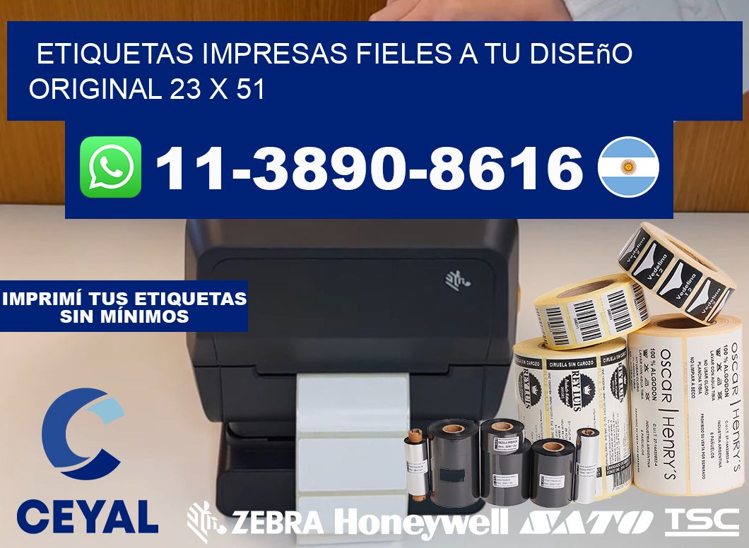 etiquetas impresas fieles a tu diseño original 23 x 51