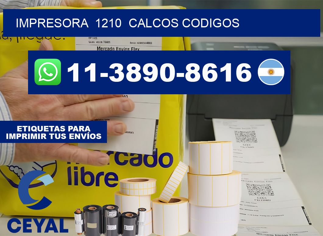 impresora  1210  calcos codigos