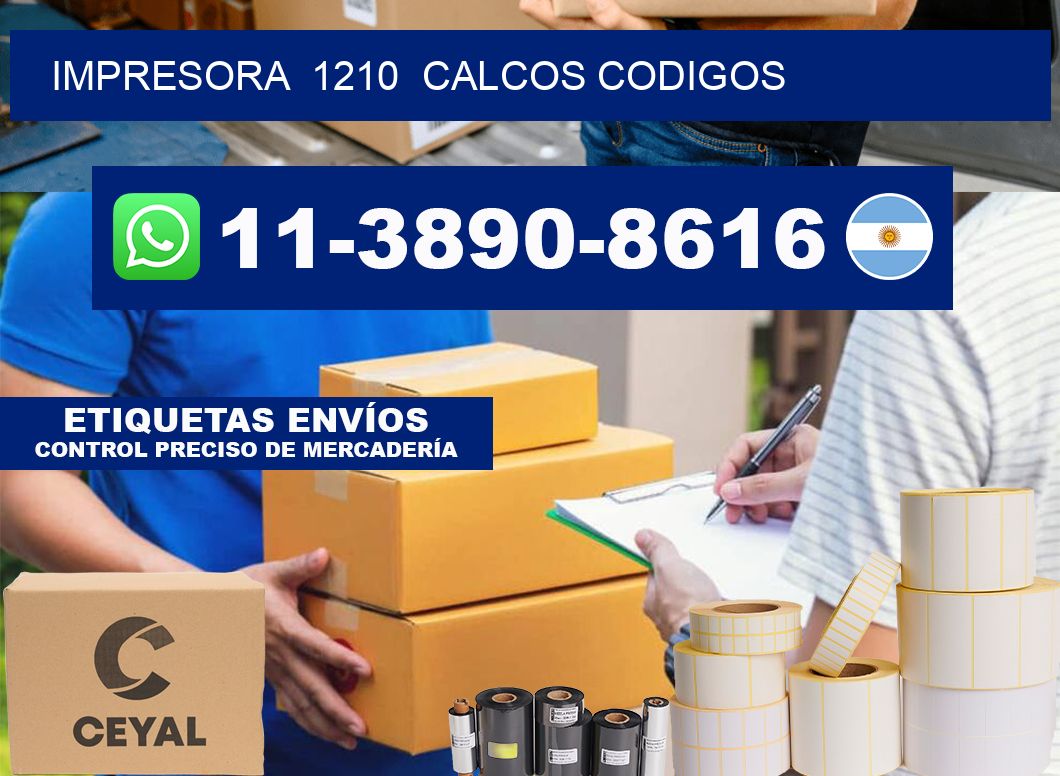 impresora  1210  calcos codigos